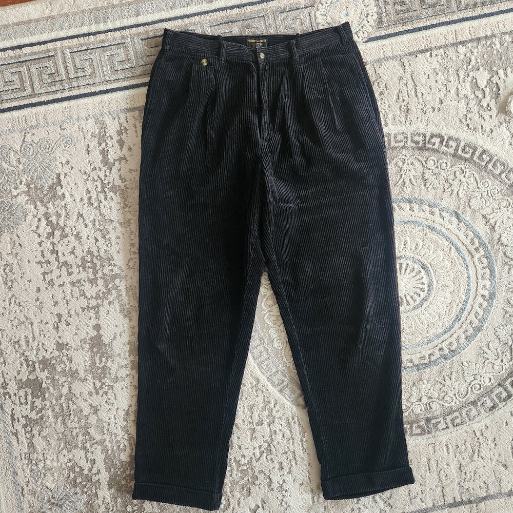 90s vtg pleated slacks and cord